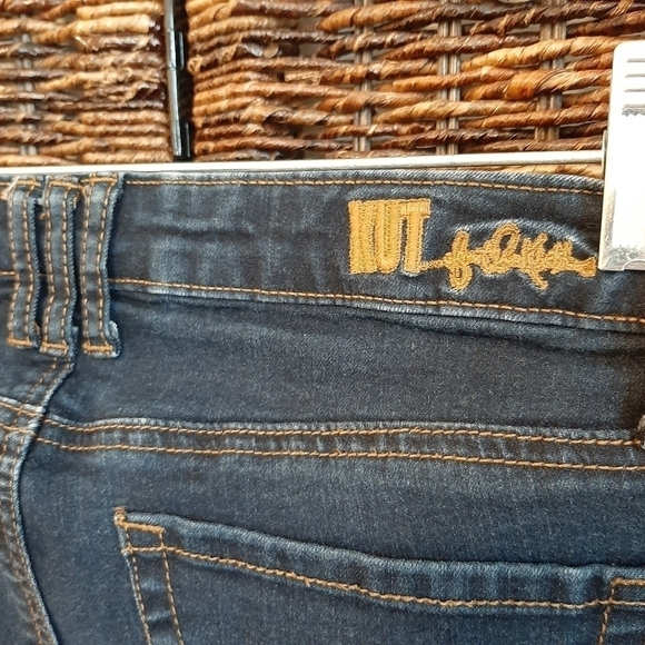 Kut from the Kloth Lucille Skinny Jeans Women's 2 Dark Wash Mid Rise Slim - Picture 3 of 7